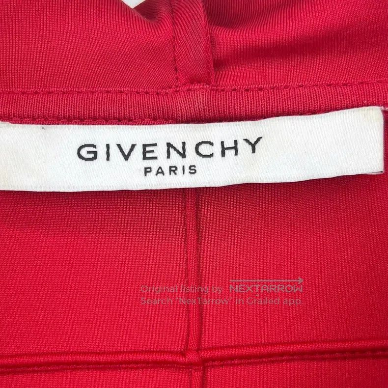 Givenchy Givenchy Red and Black Space Cotton Hooded Sweatshirt Size US M / EU 48-50 / 2 - 3 Thumbnail
