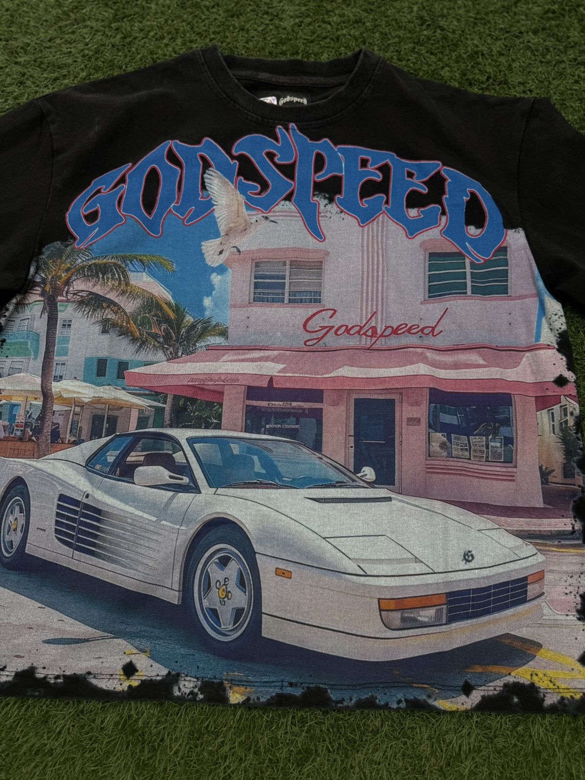 Godspeed Godspeed Black Miami Car Tee Shirt Size Small (NEW) Size US S / EU 44-46 / 1 - 6 Thumbnail