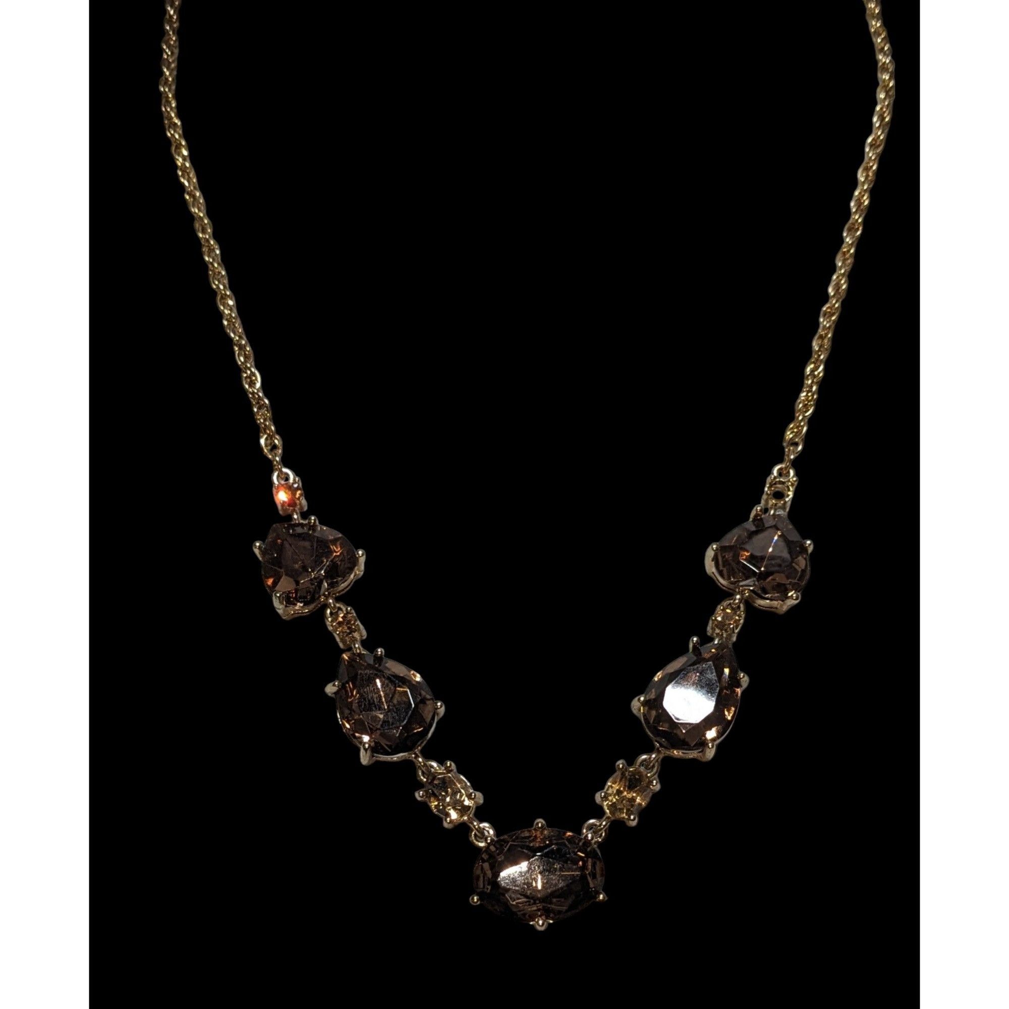Other Elegant Brown Glass Necklace Size ONE SIZE - 10 Thumbnail