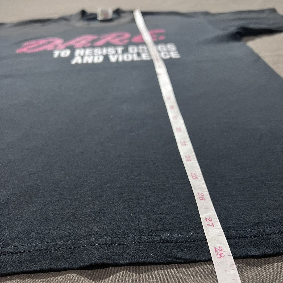 D.A.R.E Vintage Y2K DARE Promo Tee L Faded DRUGS AND VIOLENCE Size US L / EU 52-54 / 3 - 7 Thumbnail