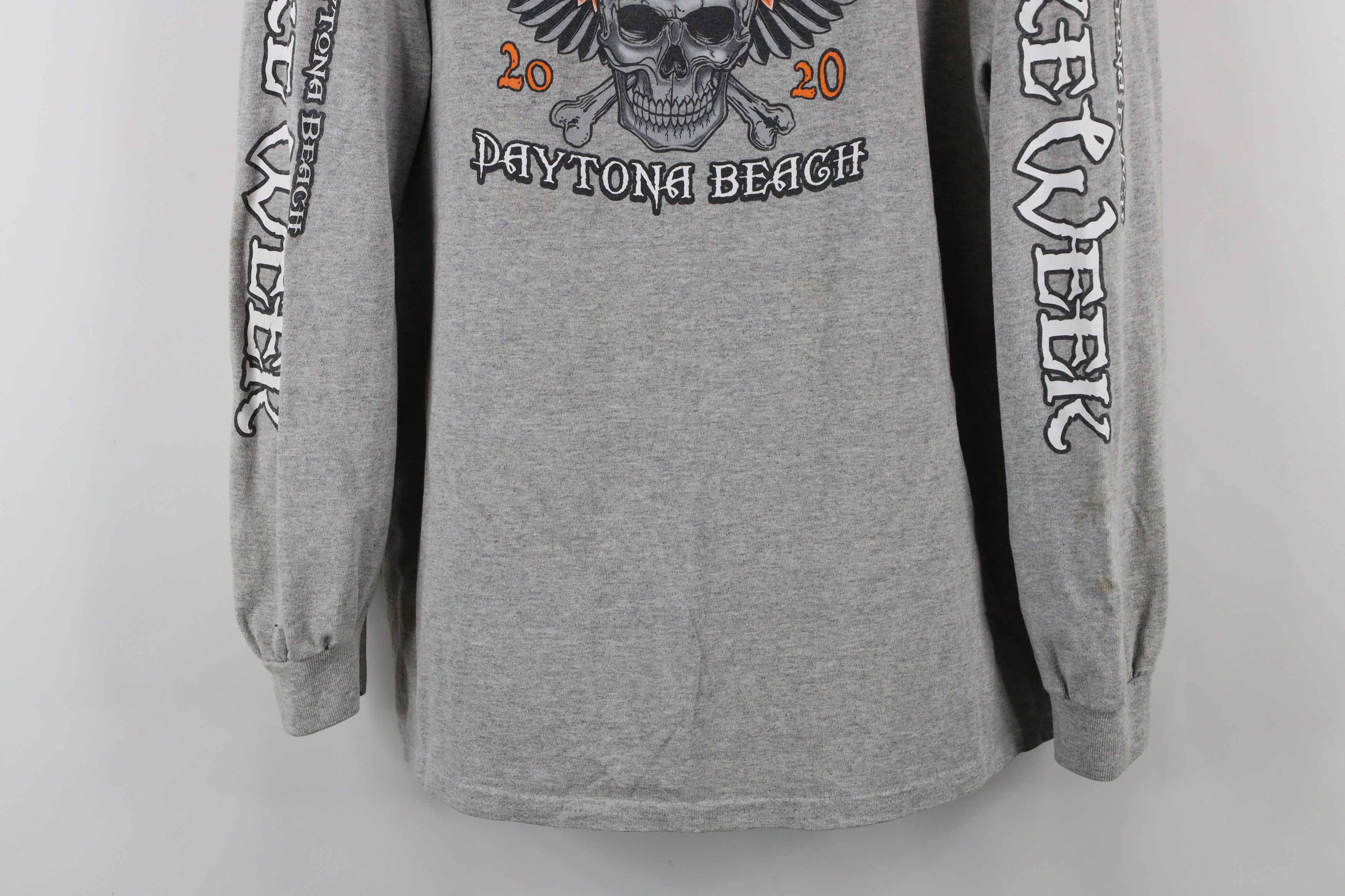 Vintage Y2K 2020 Bike Week Daytona Beach Skull Long Sleeve T-Shirt Size US L / EU 52-54 / 3 - 3 Thumbnail