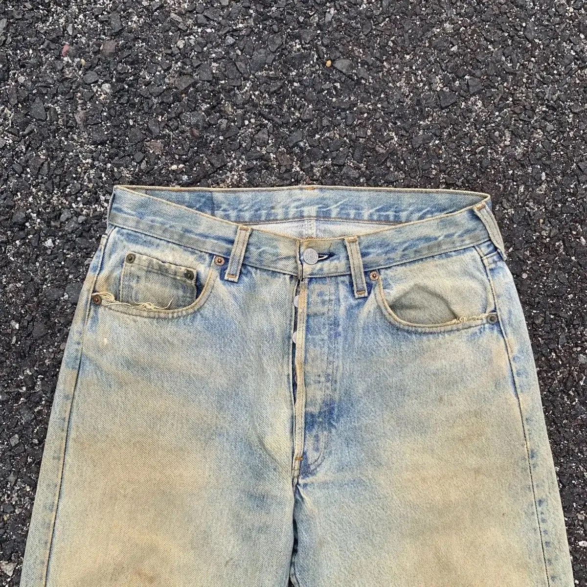 Levi's 💥STEALS💥 Vintage Levi’s Rusty Dirty Distressed Denim Pants Size US 29 - 2 Thumbnail