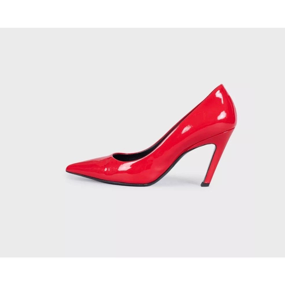 Balenciaga Balenciaga Red Patent Leather Pumps Heels Size 36.5 Size US 5.5 / IT 35.5 - 1 Thumbnail