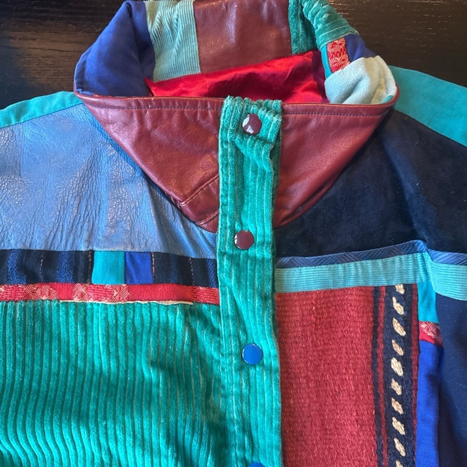Other Vintage Santa Fe recreations Patchwork Jkt with Fringe Size M / US 6-8 / IT 42-44 - 2 Thumbnail