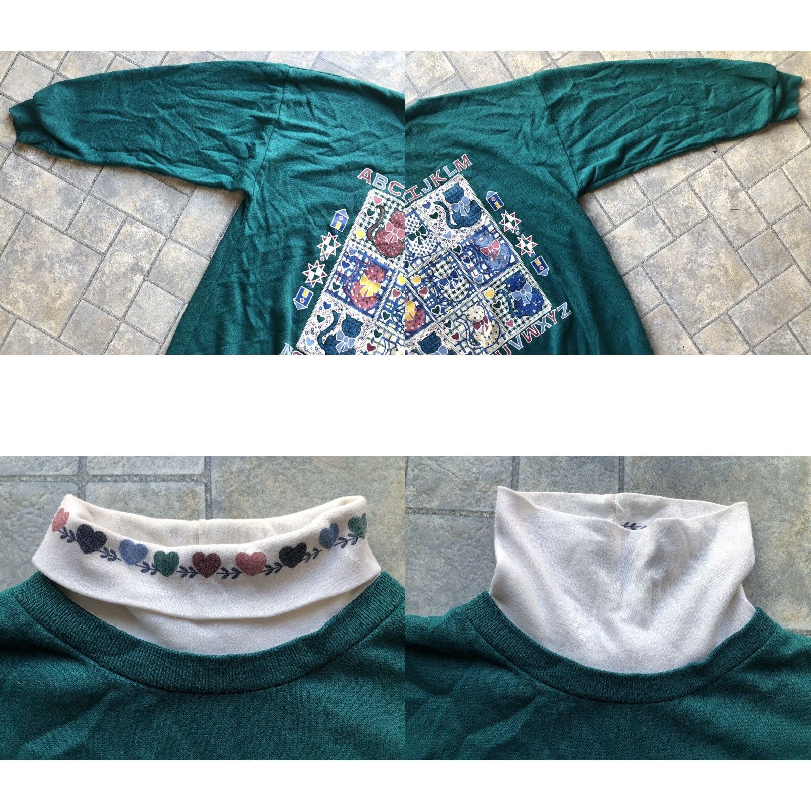Vintage VINTAGE Act 3 Pullover Sweater Women’s Size L Made In The USA Turtleneck Letters Size L / US 10 / IT 46 - 8 Thumbnail