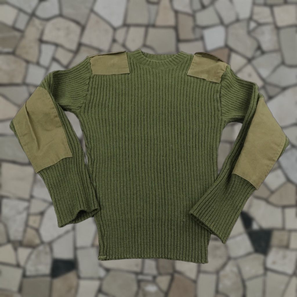 Commando DSCP Valor Collection Sweater Mens L Green Wool Military Knit Service Commander Casual Outdoors Size US L / EU 52-54 / 3 - 1 Thumbnail