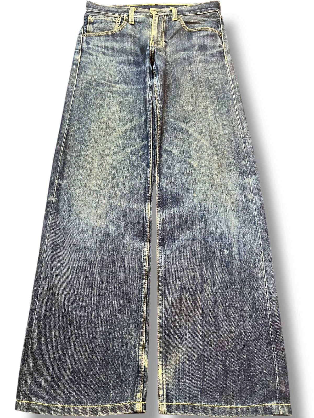 Levi's Vintage Clothing Vintage Levi’s 703 Whiskering Straight Cut Denim Size US 30 / EU 46 - 1 Thumbnail