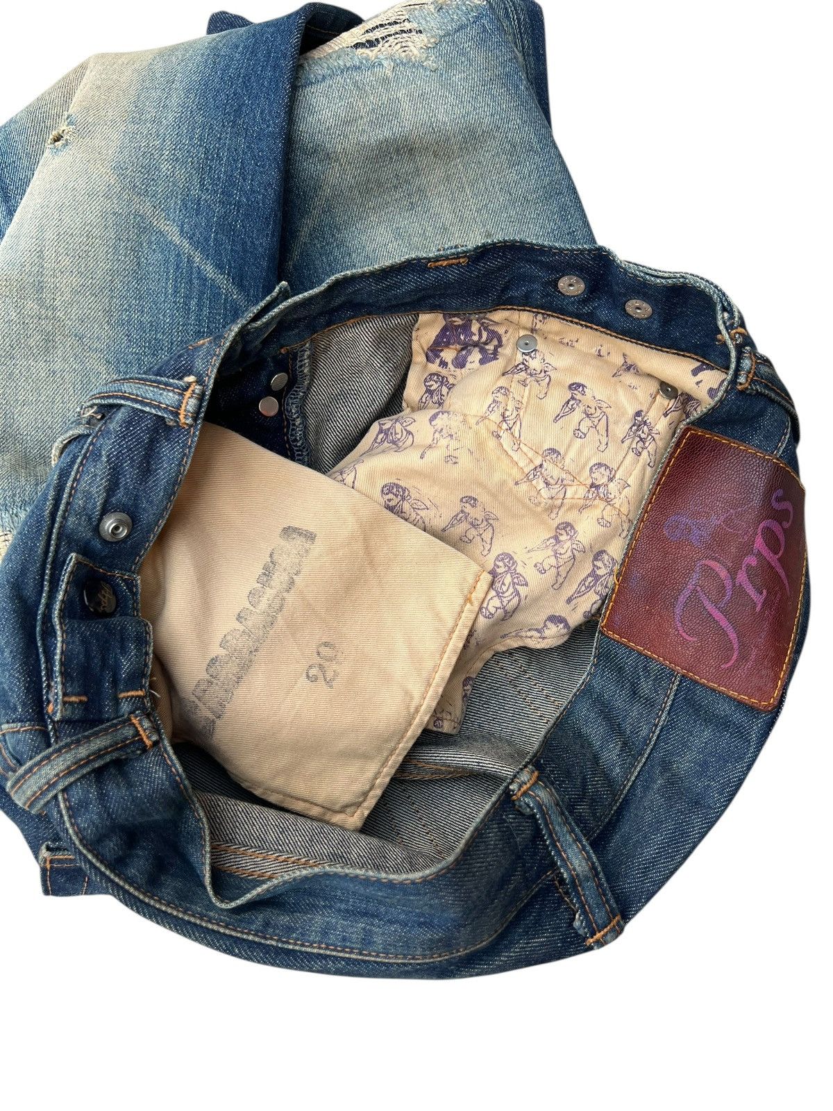 Prps PRPS Barracuda Distressed Mud Wash Denim Jeans Size US 30 / EU 46 - 21 Thumbnail