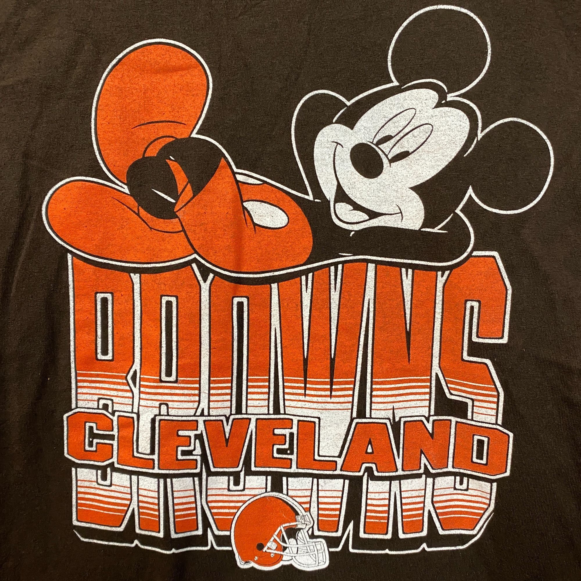 Disney Junk Food x NFL Disney Mickey Mouse Kick Back Browns Clevela Size US XS / EU 42 / 0 - 2 Thumbnail