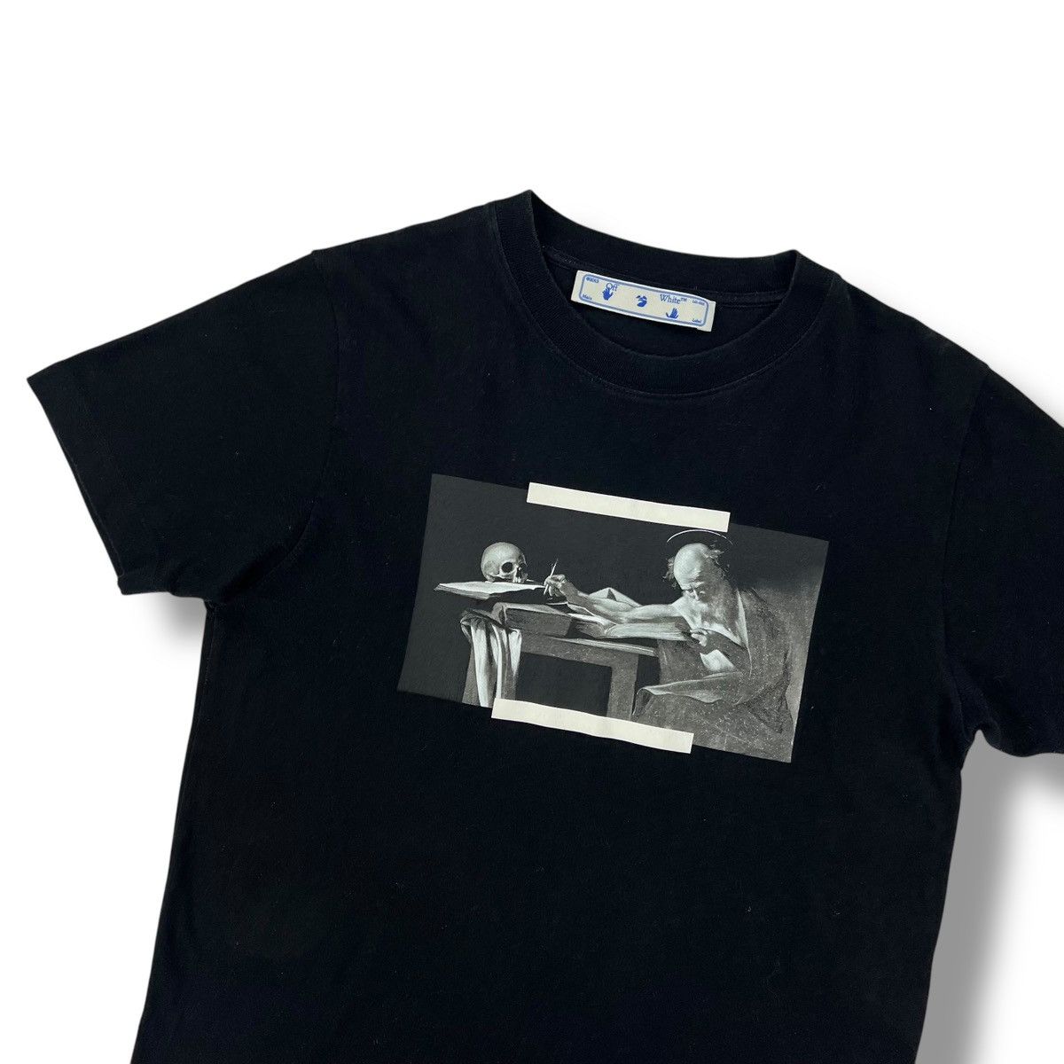 Off-White Off-White Caravaggio Black T Shirt Size US S / EU 44-46 / 1 - 1 Thumbnail