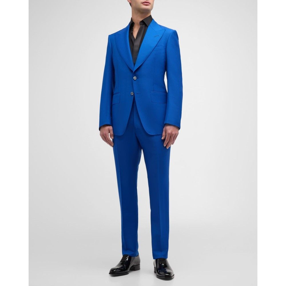 Tom Ford o1loc1c0924 2HAP03 Attics Suit in Blue Size US M / EU 48-50 / 2 - 2 Thumbnail