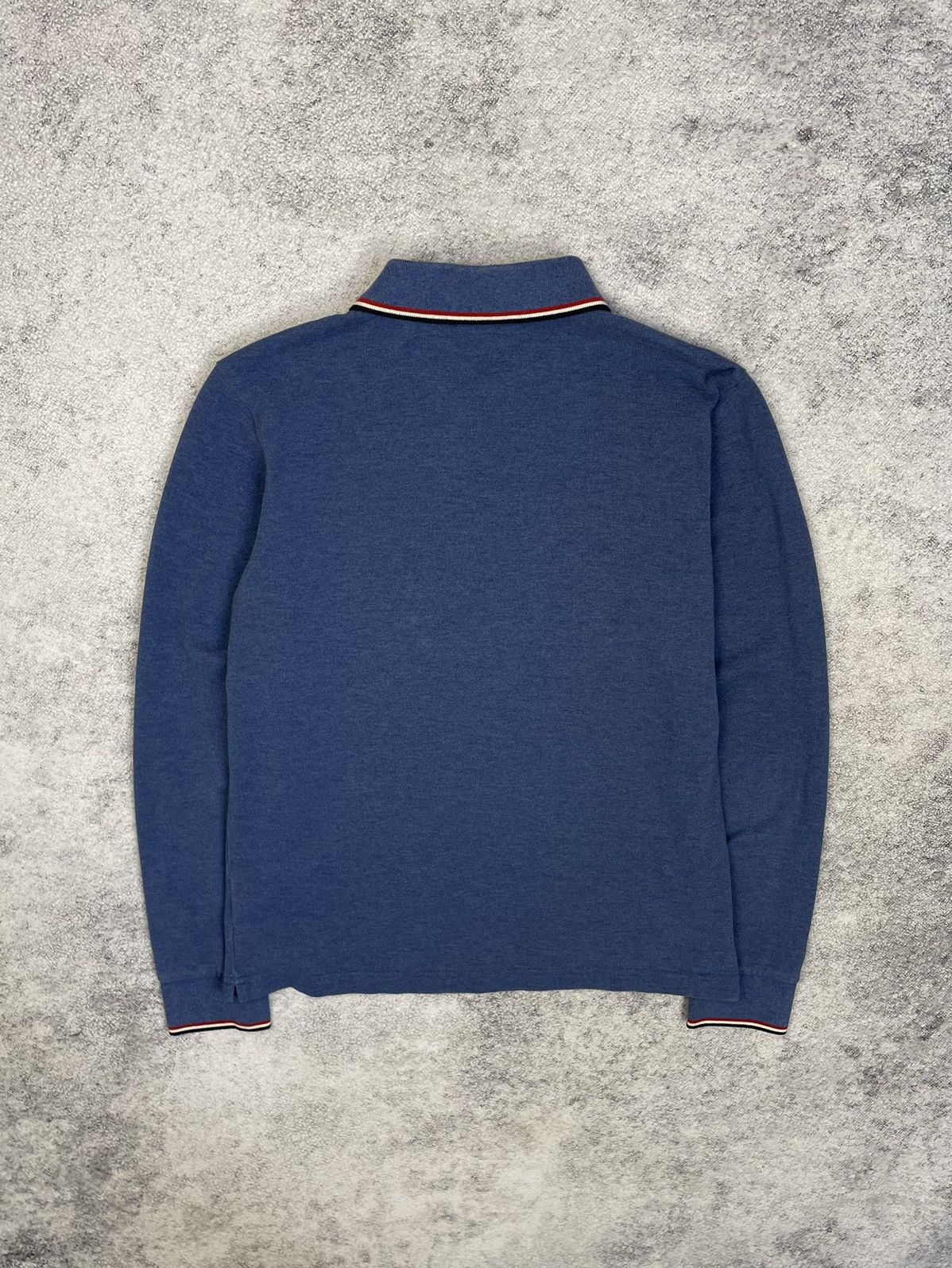 Moncler Rare Moncler Polo Shirt Long Sleeve Cotton Logo Size US S / EU 44-46 / 1 - 9 Thumbnail
