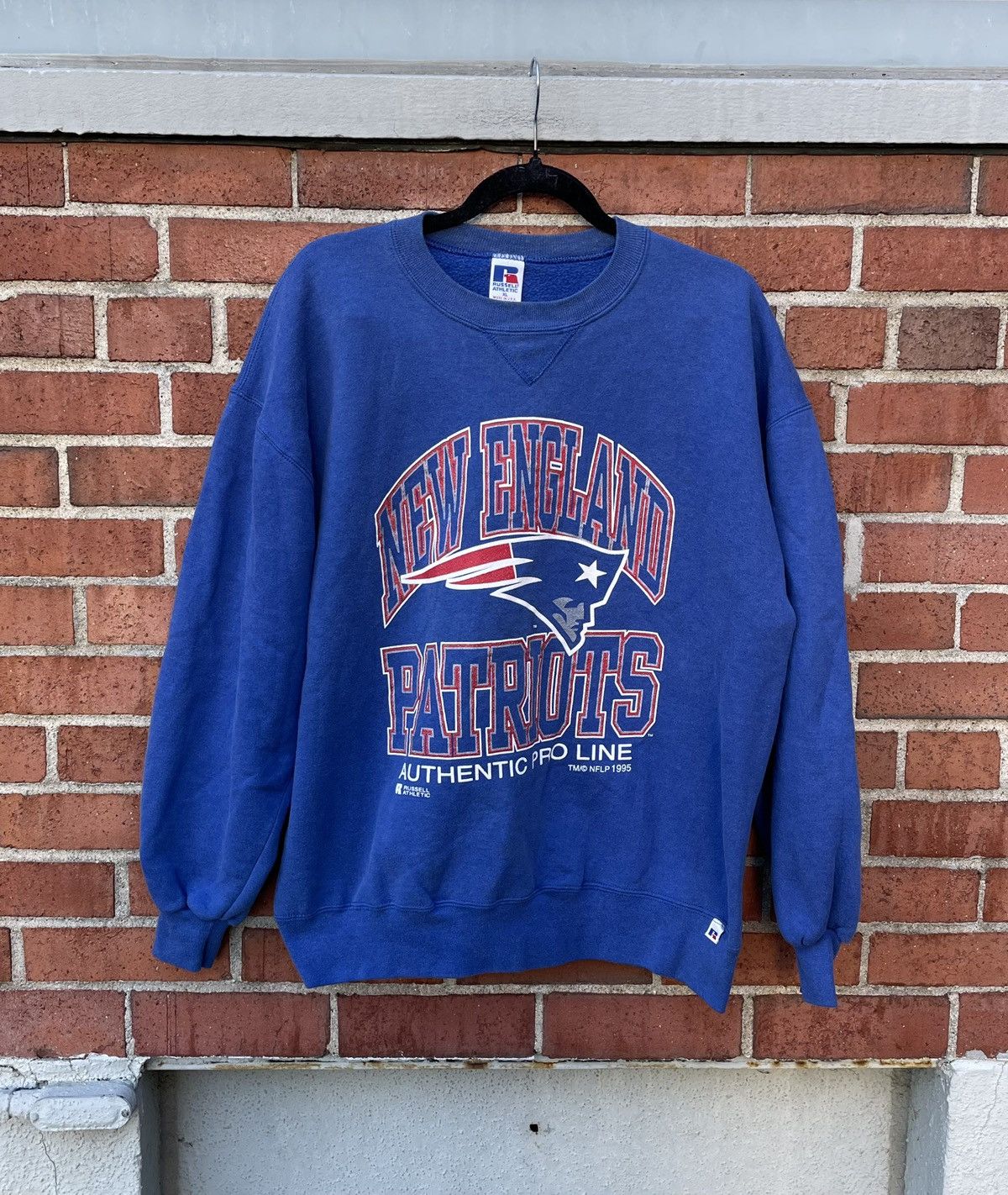 Russell Athletic 1995 Russell Athletic NFL new England Patriots Crewneck Size US XL / EU 56 / 4 - 1 Thumbnail