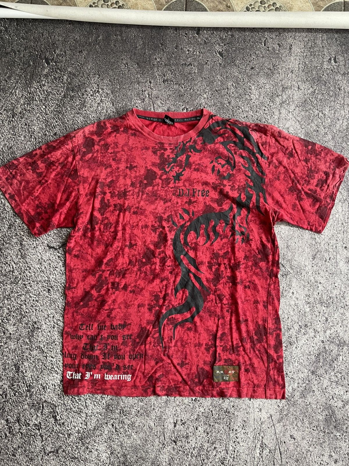 Japanese Brand Y2K DJ Free tribal ifsixwasnine style tshirt Size US L / EU 52-54 / 3 - 2 Thumbnail