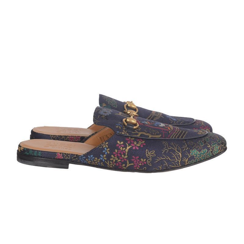 Gucci Gucci Floral Print Slip-On Flat Shoes - Size US 8.5 / EU 41-42 - 1 Thumbnail