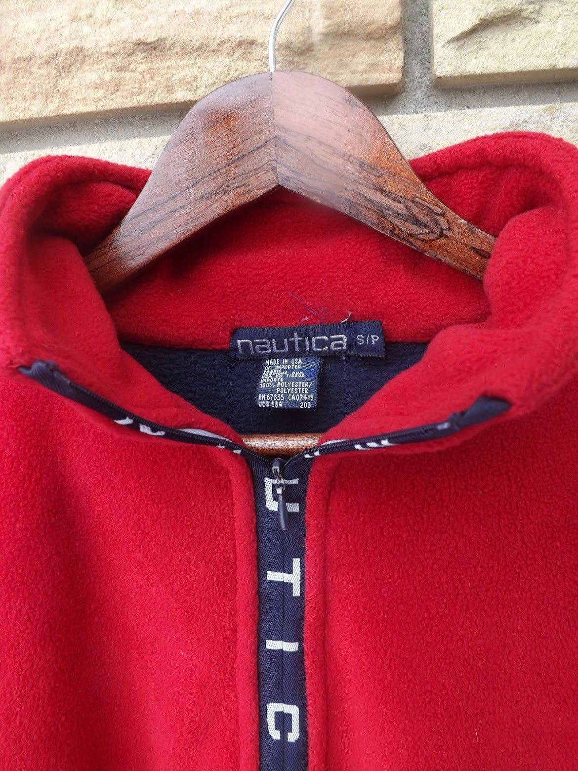 Nautica Vintage 90s Nautica USA Fleece Pullover Size US S / EU 44-46 / 1 - 4 Thumbnail