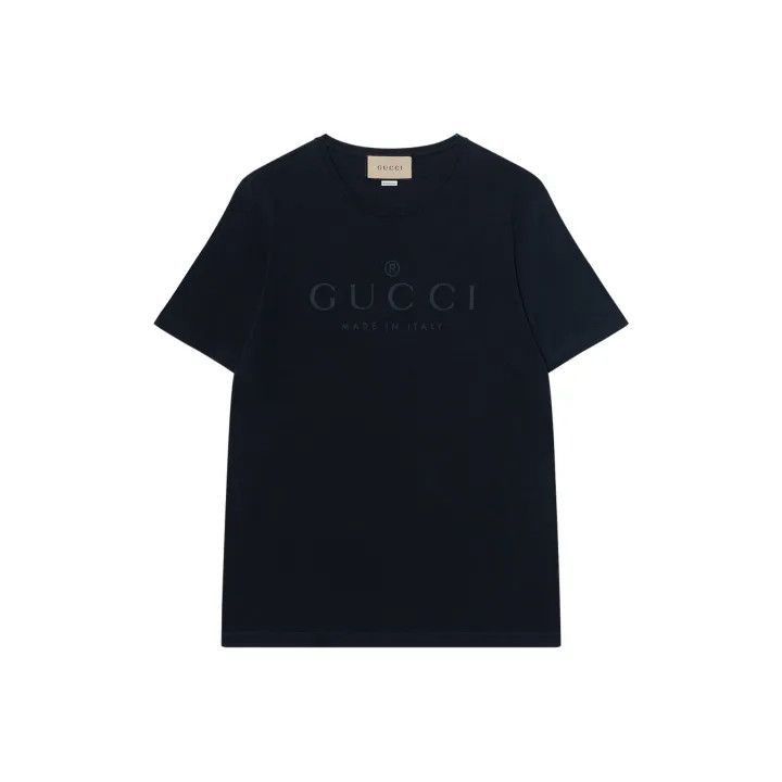 Gucci Gucci Gucci Black Logo Print Short Sleeve T-Shirt -2506 Size US M / EU 48-50 / 2 - 1 Thumbnail