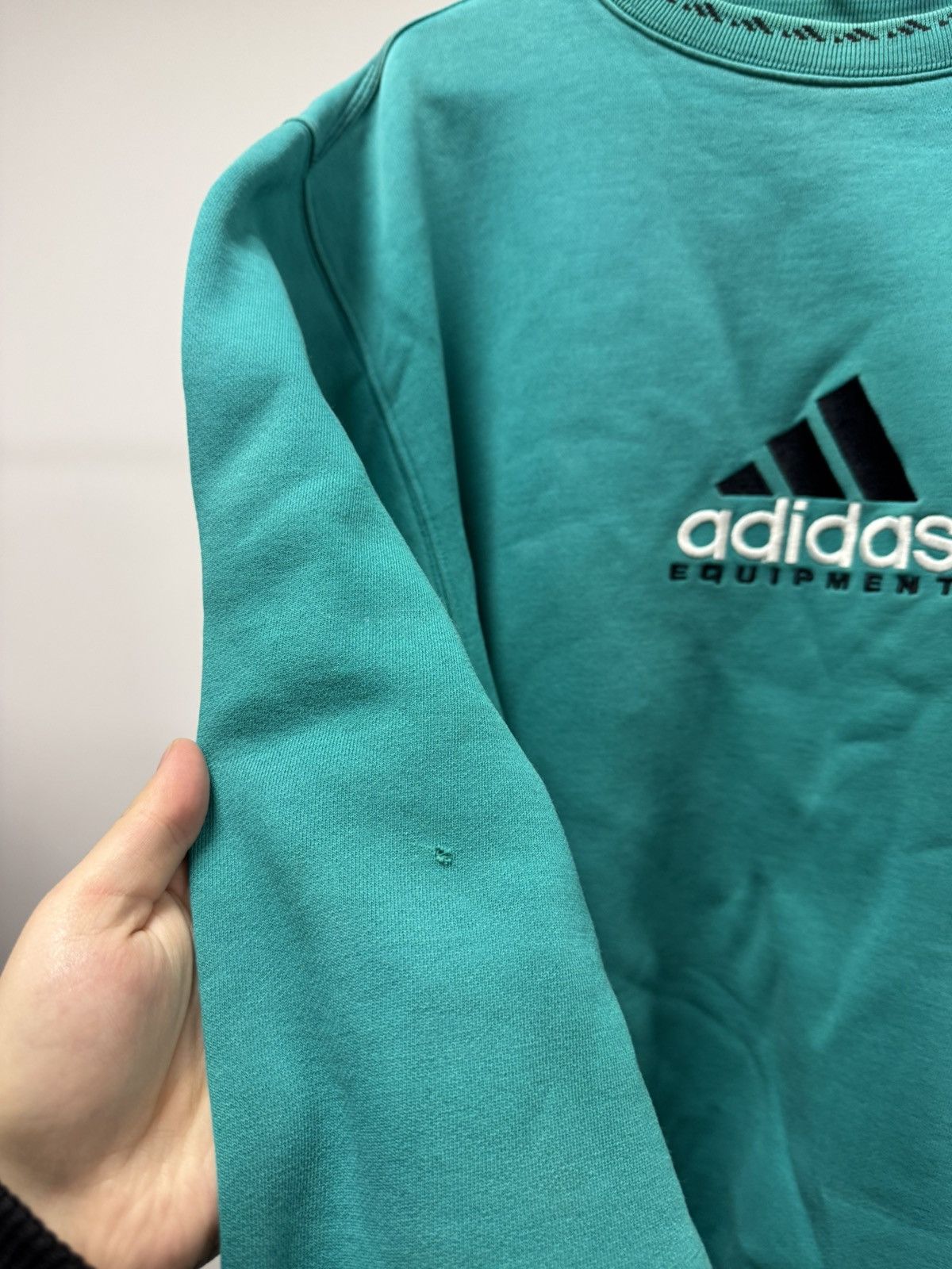 Adidas × Equipment × Vintage Vintage 90S Adidas Equipment Big Logo Crewneck Sweatshirt Size US M / EU 48-50 / 2 - 5 Thumbnail