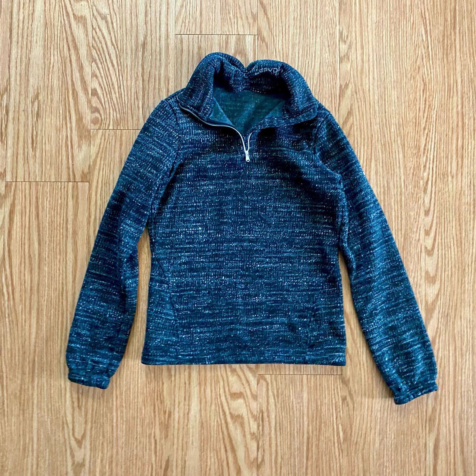 Spyder Spyder Heathered Black Fleece Half Zip Pullover Womens Small Size S / US 4 / IT 40 - 5 Thumbnail