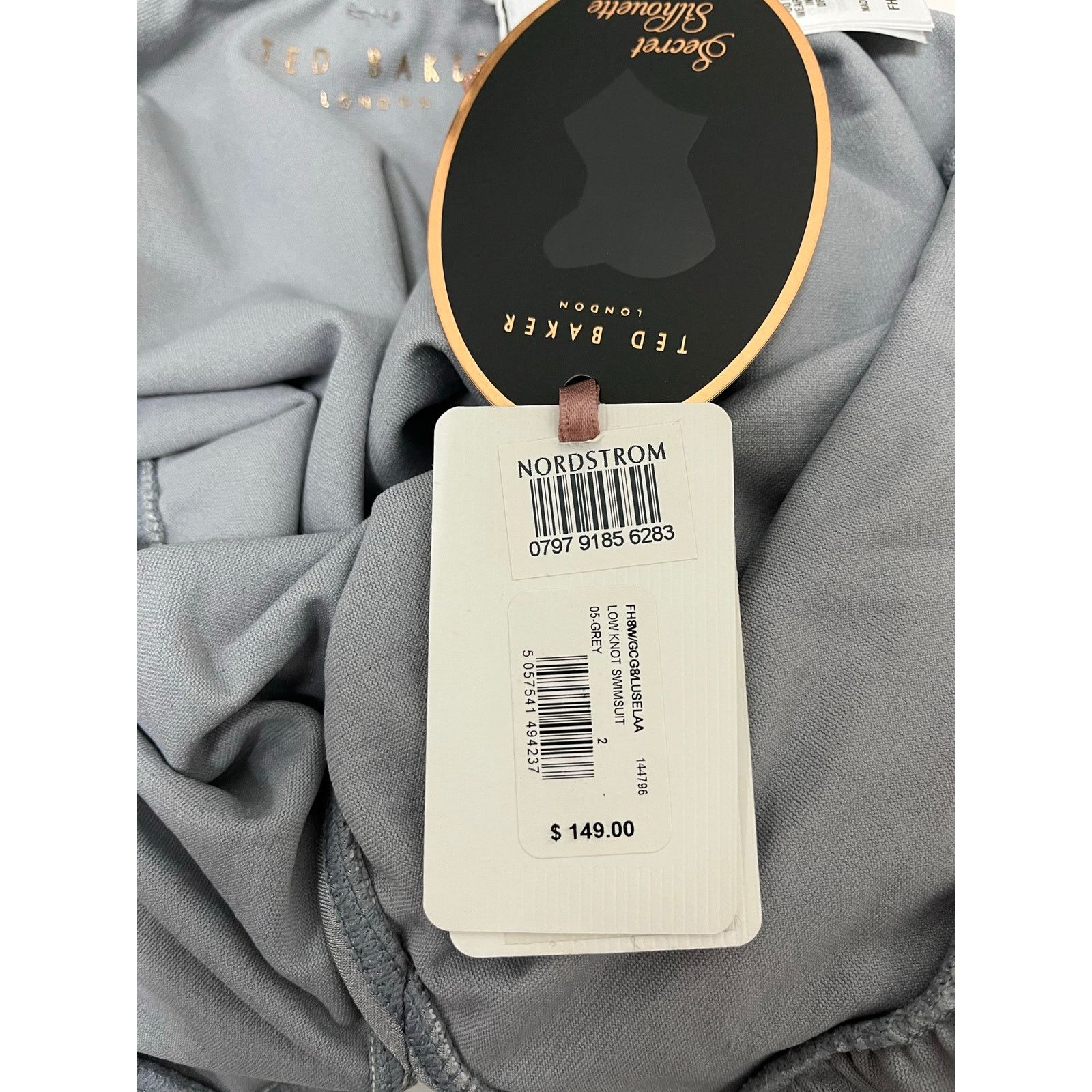 Ted Baker NWT Ted Baker Metallic One Piece Swimsuit Shaping Swimwear Size ONE SIZE - 4 Thumbnail