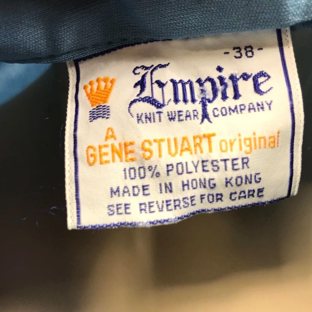 Vintage Empire by Gene Stuart Womens Polyester Blue Blouse Shirt 38 Vintage 18" Pit to Pit 22" Shoulder to Hem M ost Common Keywords Mens Womens Girls Boys Size XS / US 0-2 / IT 36-38 - 2 Thumbnail