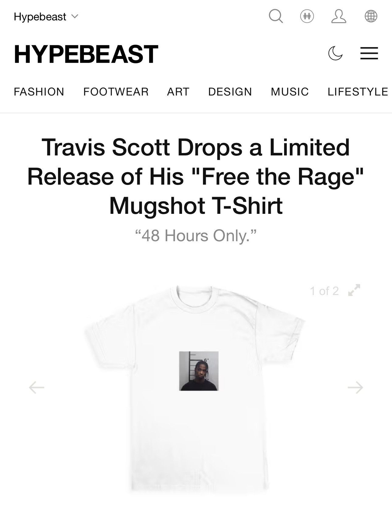 Travis Scott Free The Rage Shirt | Grailed
