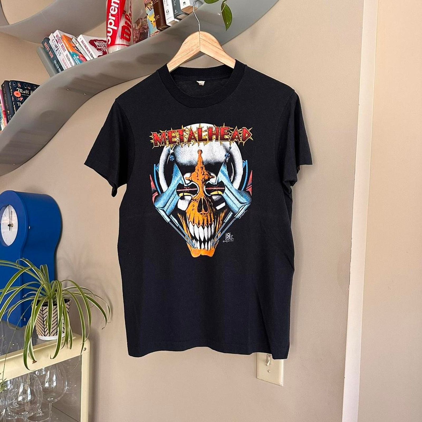 Band Tees × Vintage Vintage Metalhead Skeleton Shirt Size US M / EU 48-50 / 2 - 1 Thumbnail