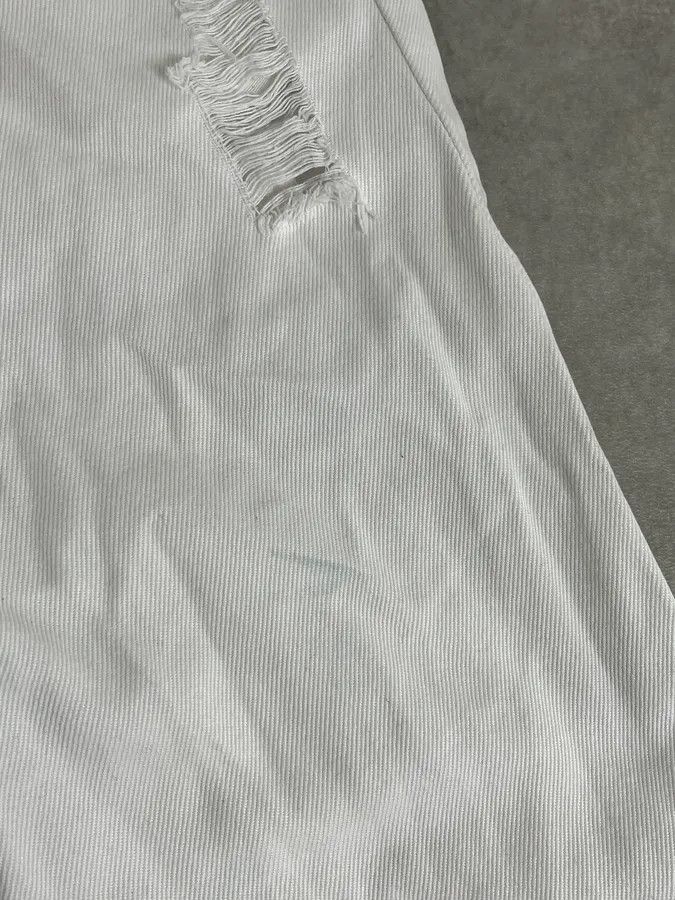 Dolce & Gabbana SS2004 Dolce & Gabbana White Distressed Pants Size US 31 - 9 Thumbnail