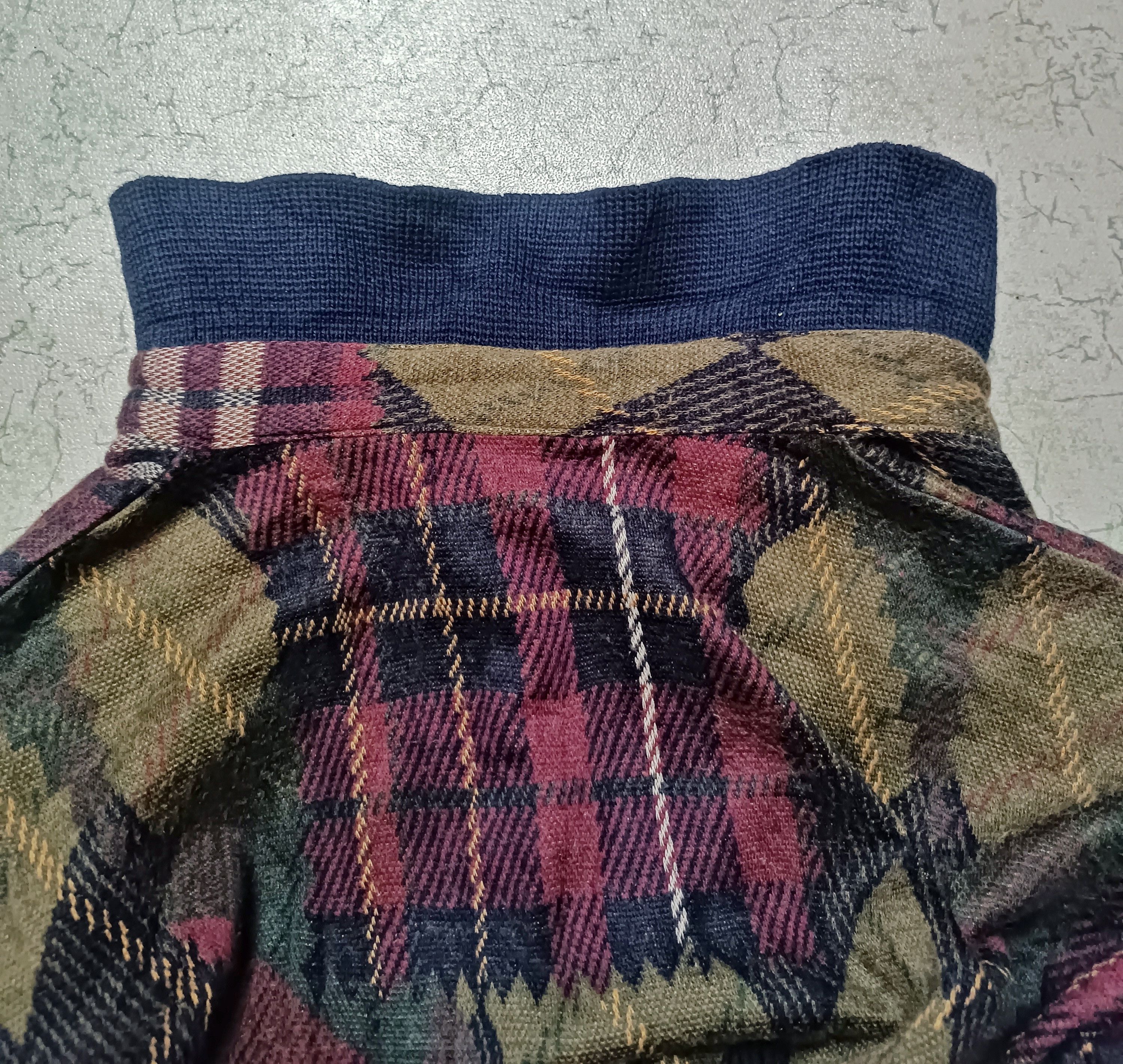 Burberry × Vintage BURBERRY USA VINTAGE CHECK PATCHWORK SWEATER SIZE S Size US S / EU 44-46 / 1 - 10 Thumbnail