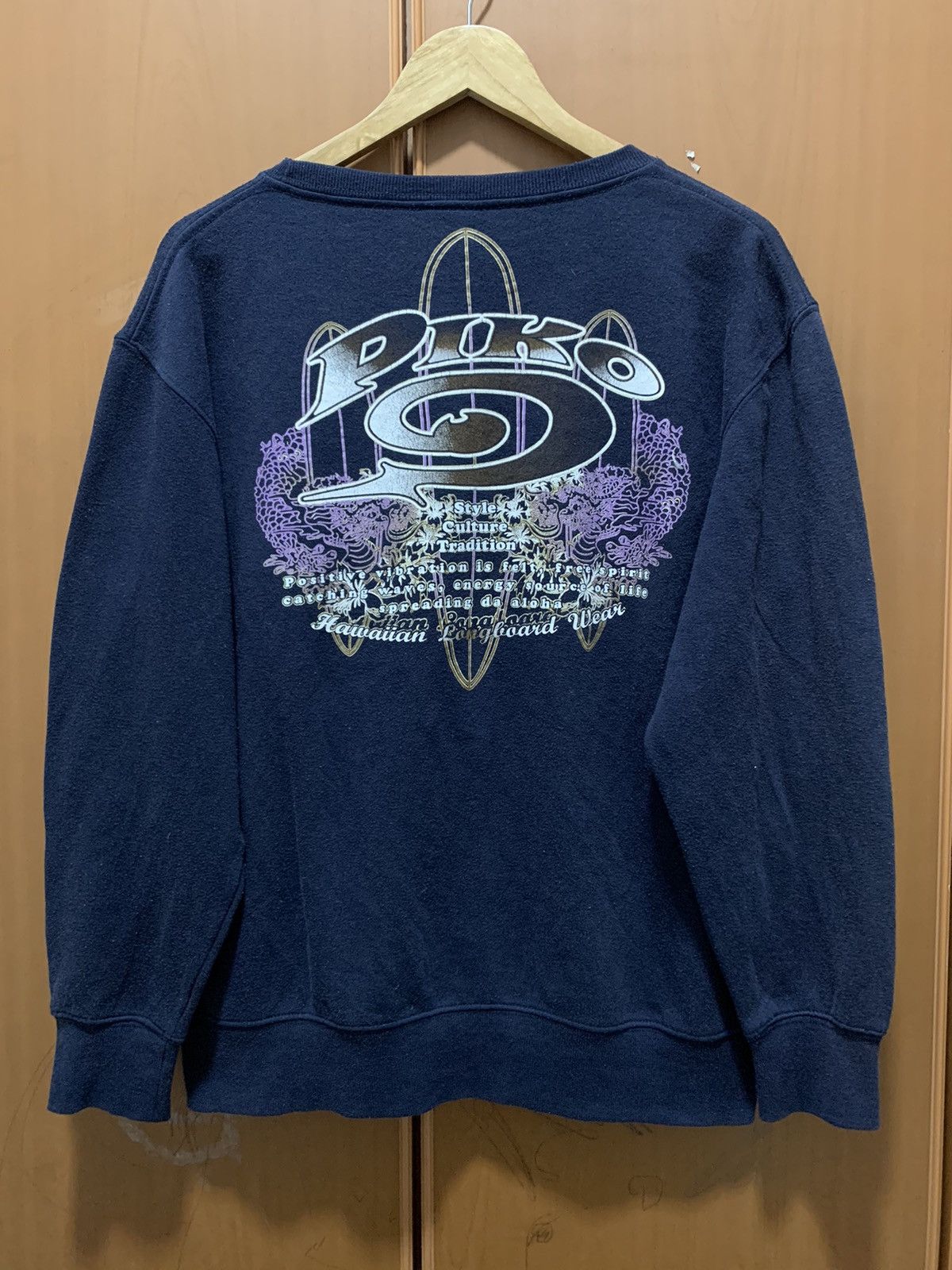 Vintage Vintage PIKO Hawaiian Longboard Crewneck Sweatshirt Big Logo Size US M / EU 48-50 / 2 - 1 Thumbnail