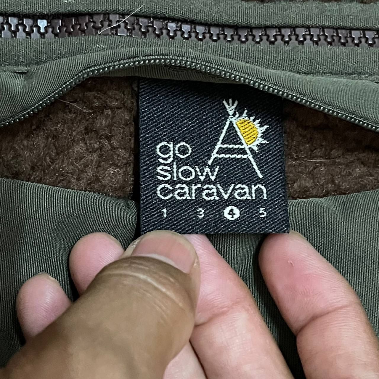 go slow caravan Go Slow Caravan Deep Pile Fleece Vest Brown Size US L / EU 52-54 / 3 - 5 Thumbnail
