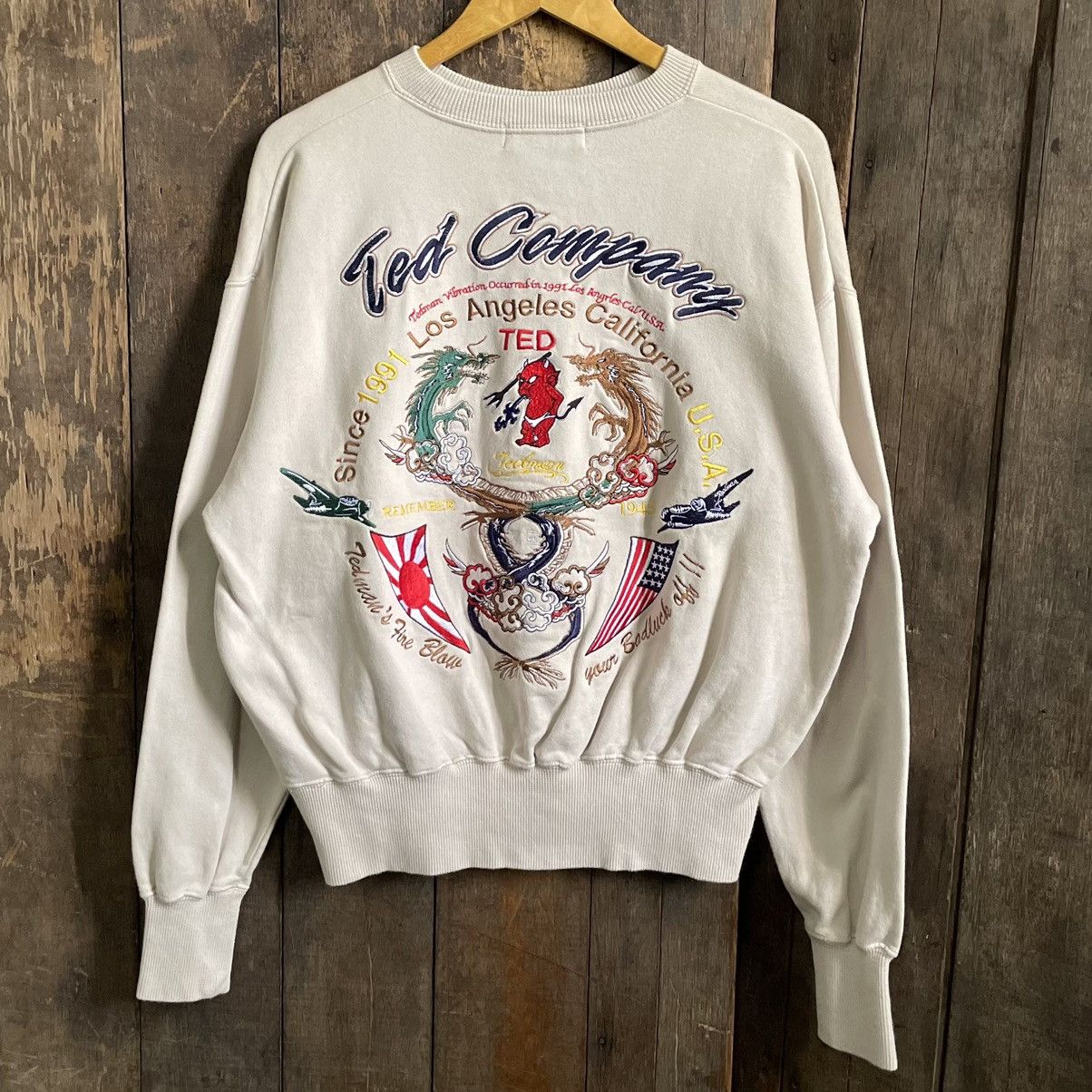 Tedman Vintage Ted Company Big Logo Sweatshirt Size US M / EU 48-50 / 2 - 1 Thumbnail