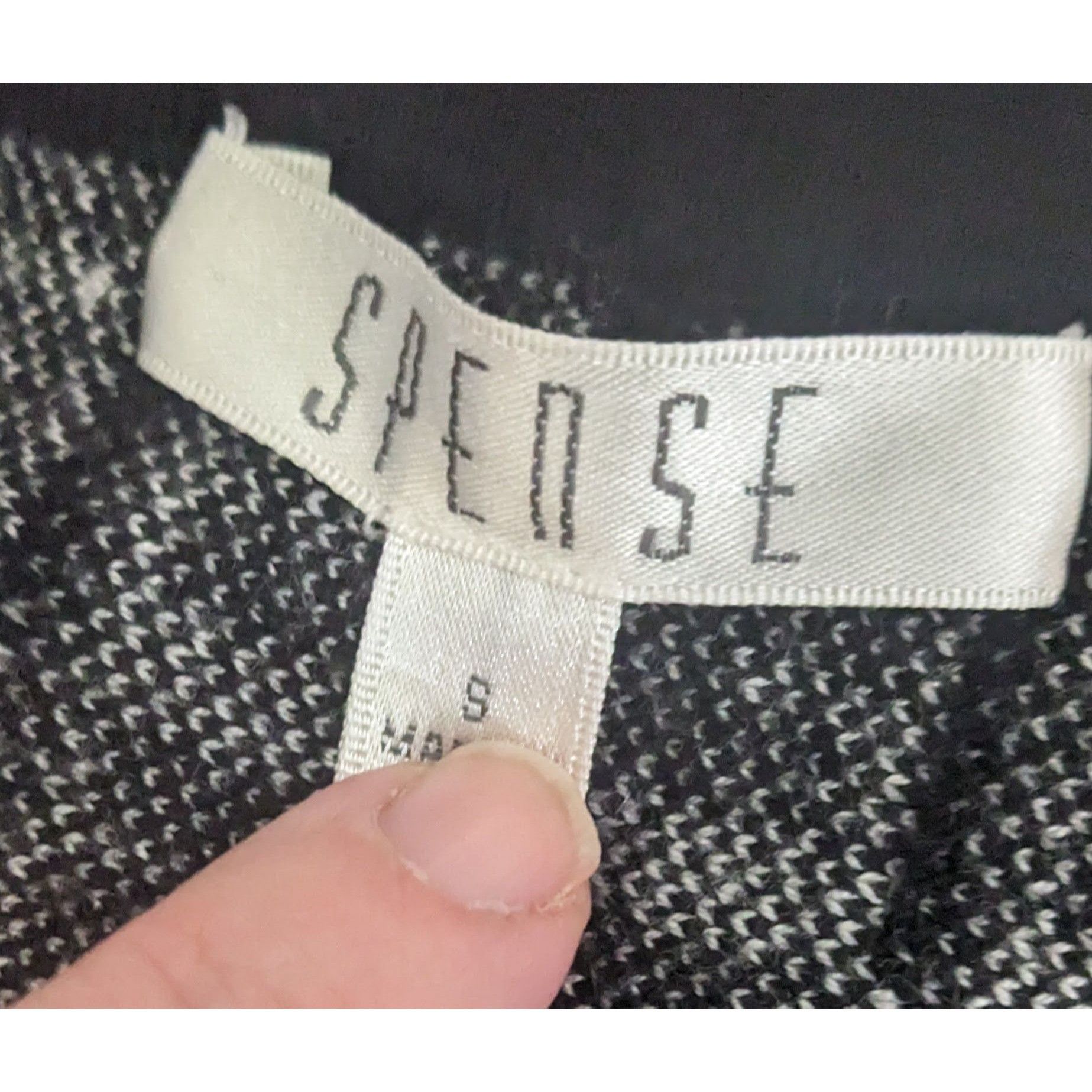 Other Spense Black And White Abstract Geometric Knit Skirt Size 28" / US 6 / IT 42 - 4 Thumbnail