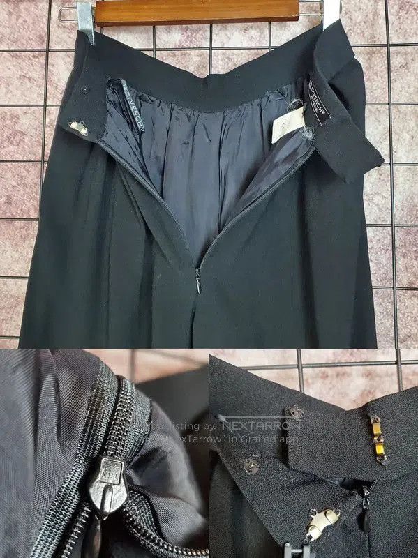 Givenchy Givenchy Black Summer Acetate Wide Leg Pants . Size 23" - 8 Thumbnail