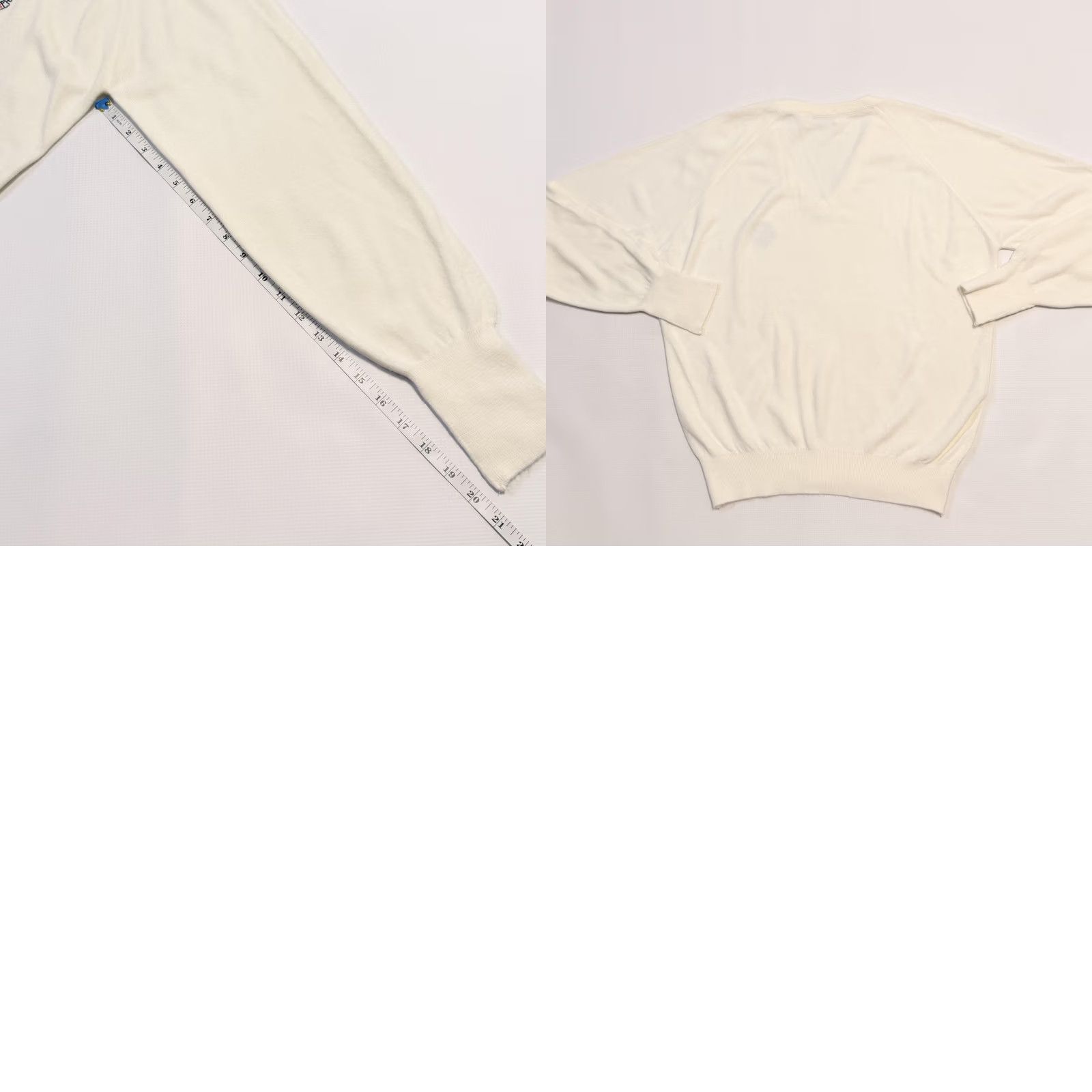 Vintage Aureus Sweater Mens XL Ivory Neck Cream Embroidered Golf Crest Knit Pullover Adult Size US XL / EU 56 / 4 - 8 Thumbnail