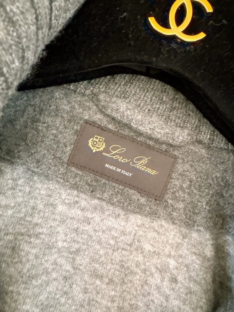 Loro Piana LORO PIANA Icery series, grey cashmere short coat Size S / US 4 / IT 40 - 8 Thumbnail