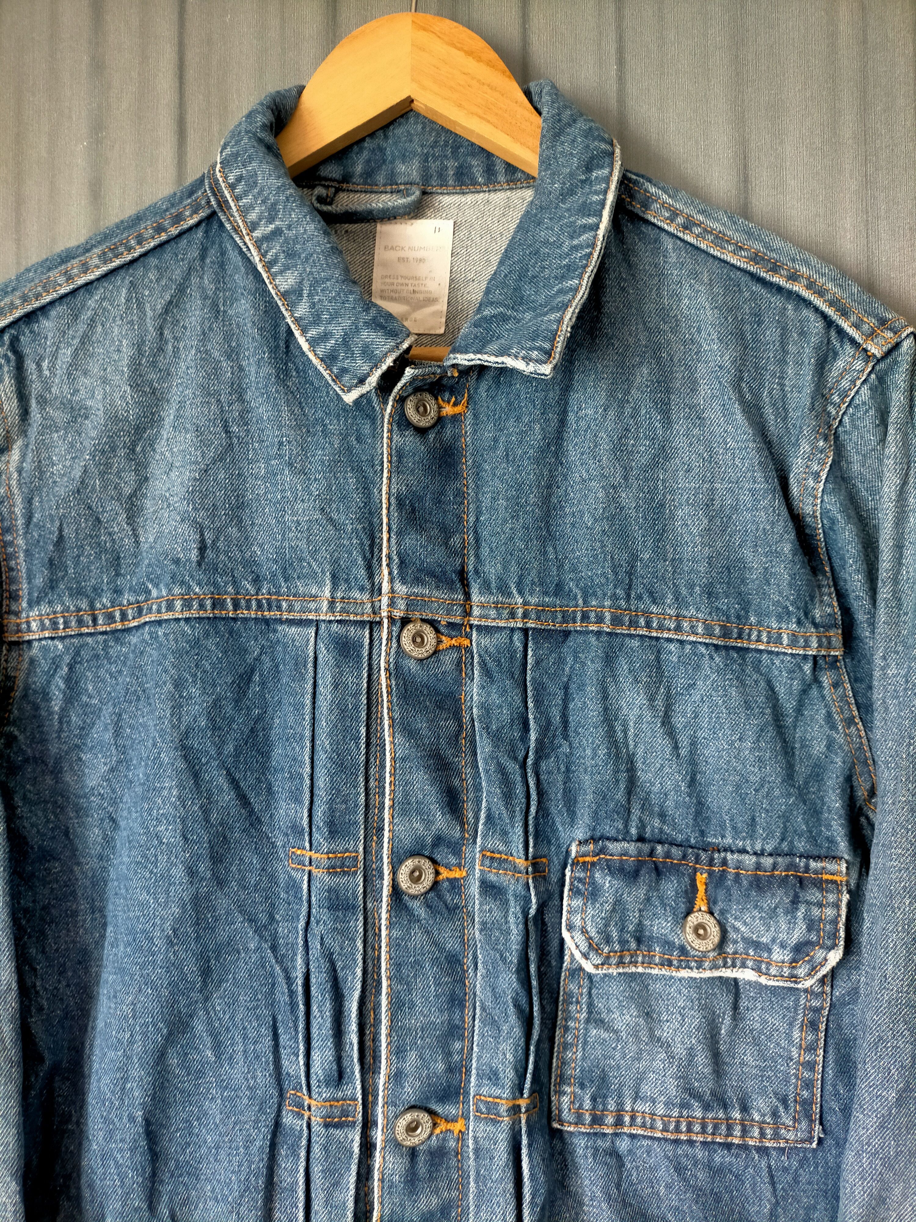 Japanese Brand Back Number Type 1 denim jacket Size US L / EU 52-54 / 3 - 8 Thumbnail