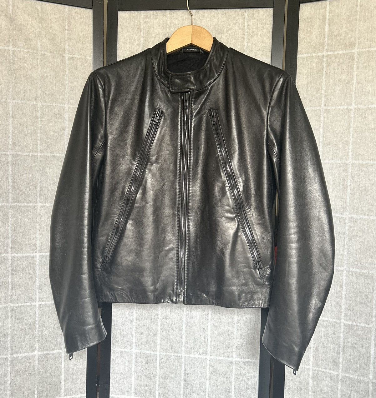 image of Maison Margiela 2010 Maison Martin Margiela 5 Zip Leather Jacket in Black, Men's (Size Medium)