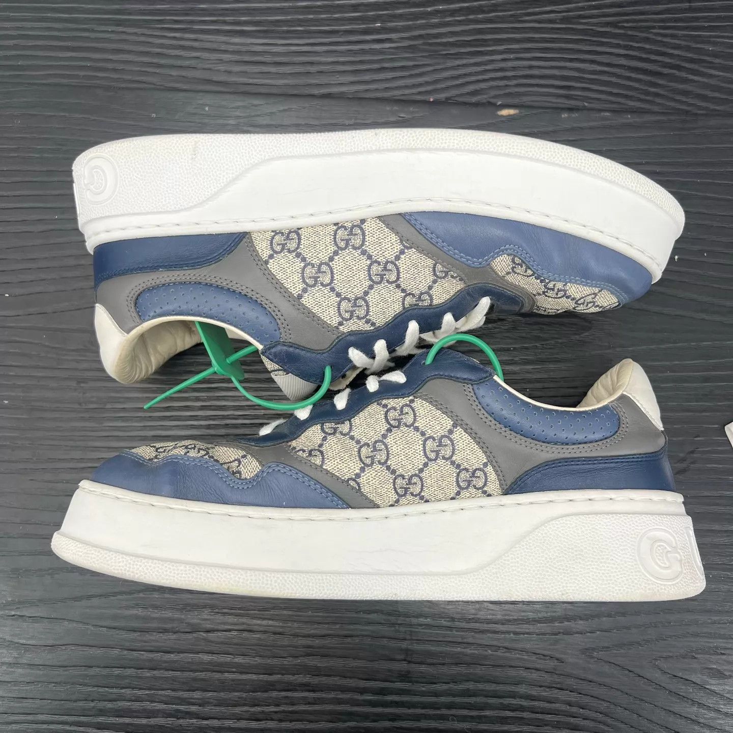Gucci Gucci Cracker White Blue US8.5(42.5) Original Box Size US 9.5 / EU 42-43 - 2 Thumbnail