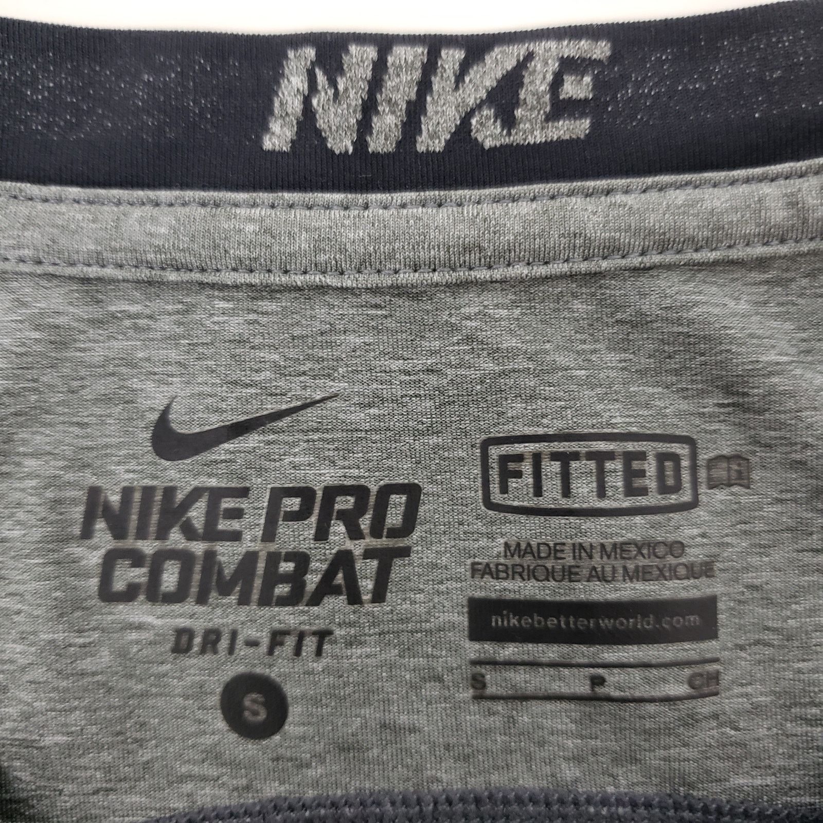 Nike Nike Pro Combat Dri-FIT Fitted Short Sleeve Base Layer Tee Size US S / EU 44-46 / 1 - 12 Thumbnail