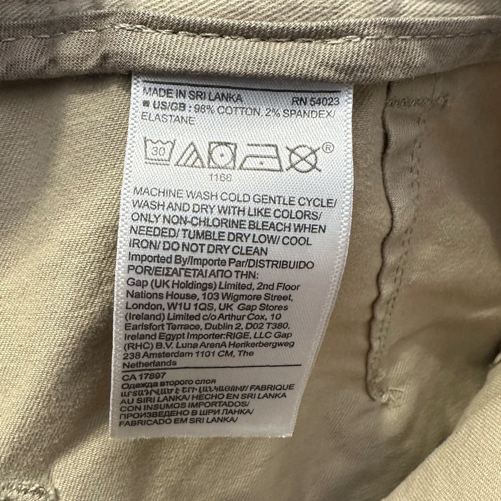 Banana Republic Banana Republic Pants Womens 10 Beige Relaxed Wide Barrel Leg Chino Pockets Vintage No Size 32" / US 10 / IT 46 - 6 Thumbnail