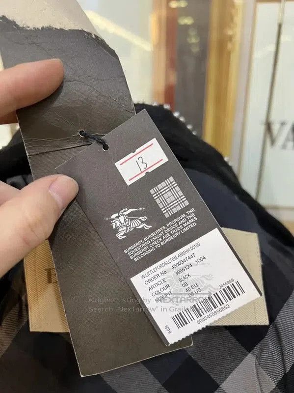 Burberry Burberry Black Wool Collar Coat for Women. Size M / US 6-8 / IT 42-44 - 8 Thumbnail
