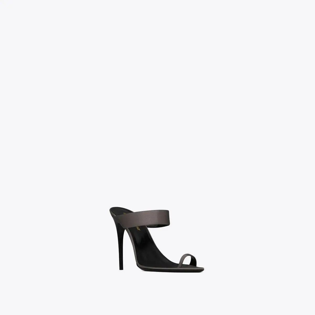 Saint Laurent Paris o1s1wg111024 Melody Sandals in Shiny Leather in Storm Grey Size US 5 / IT 35 - 2 Thumbnail