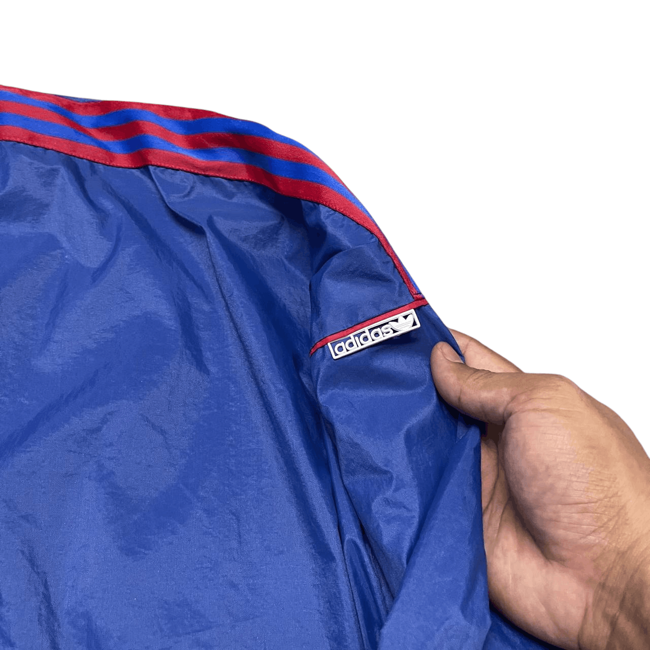 Adidas Vintage 80's Adidas 3 Striped Zipper Jacket Size US L / EU 52-54 / 3 - 3 Thumbnail