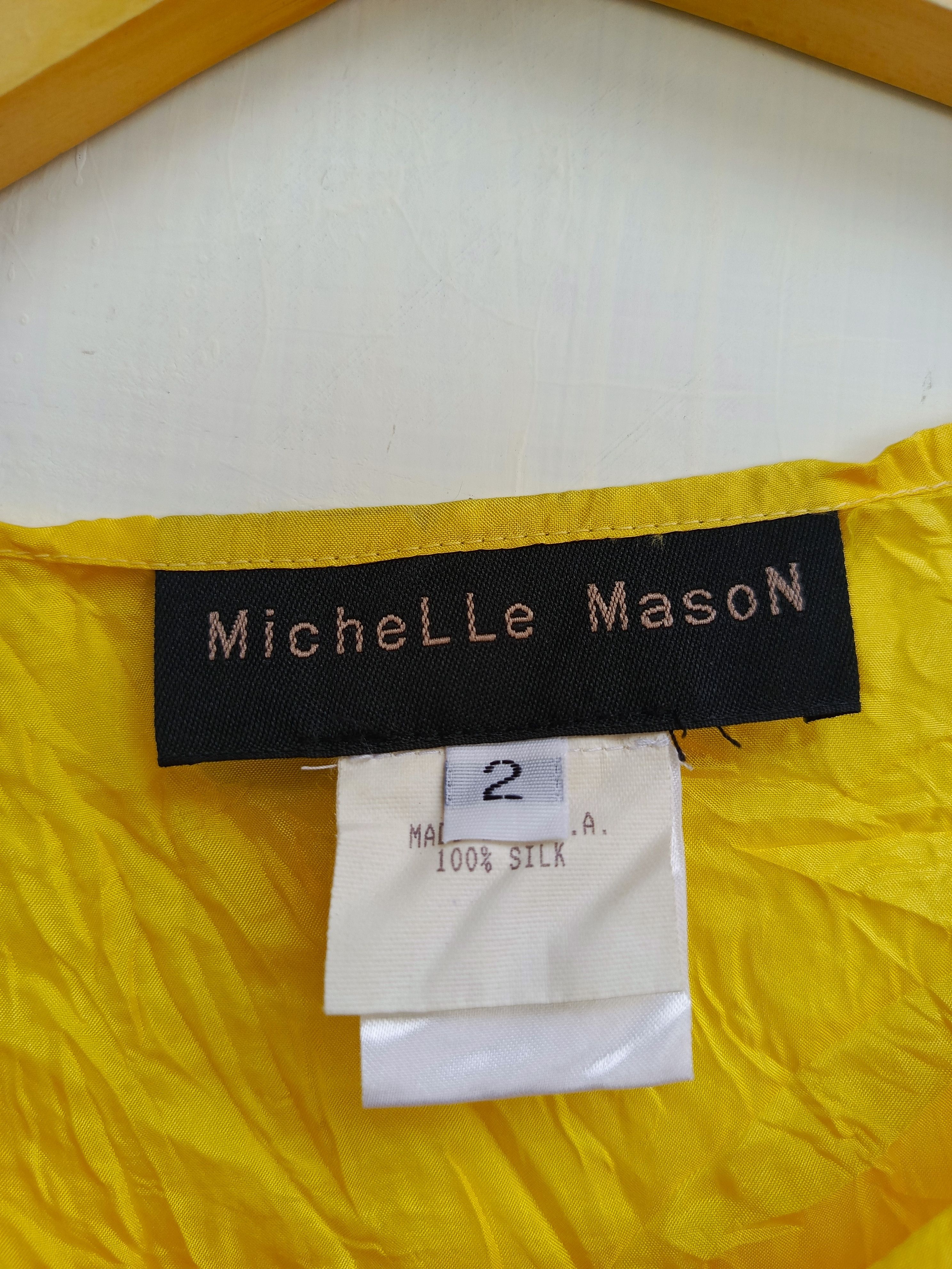 Designer × Vintage Michelle mason silk yellow blouse Size XS / US 0-2 / IT 36-38 - 3 Thumbnail
