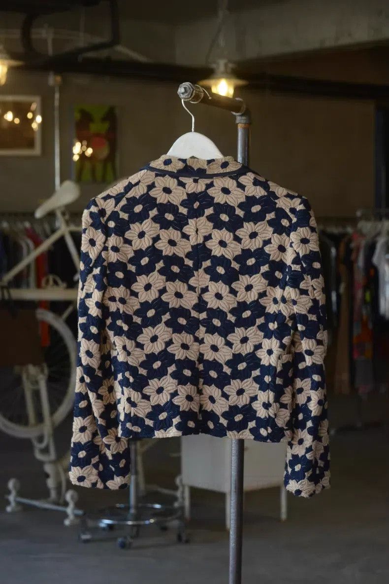 Comme des Garcons Comme Des Garcons size F Relief Floral Cardigan Jacket Size S / US 4 / IT 40 - 6 Thumbnail