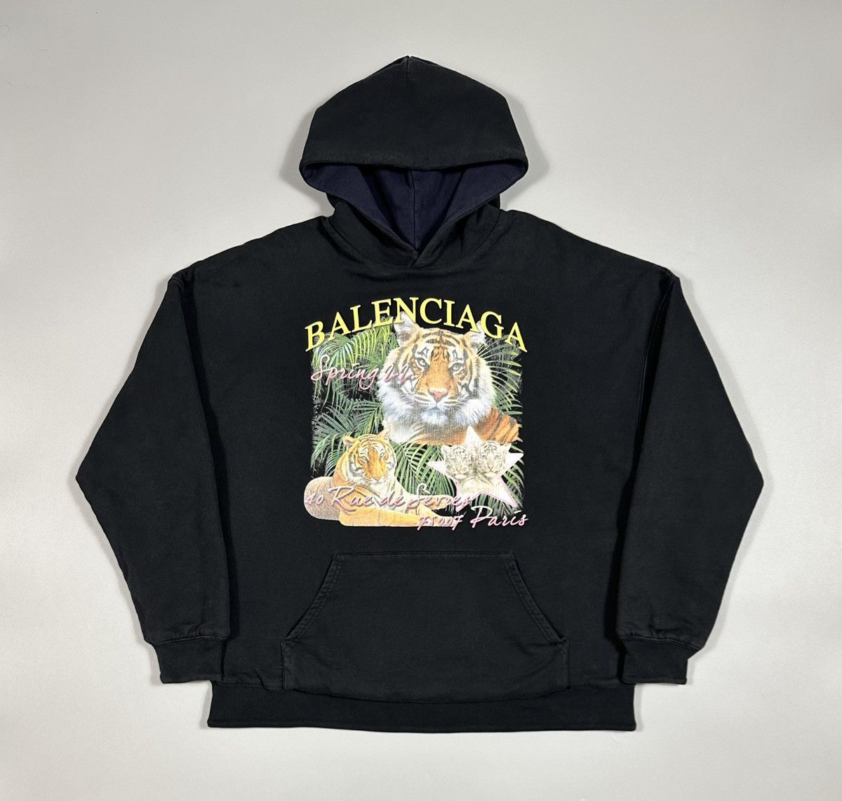 Balenciaga Balenciaga FBI/Tiger Reversible Oversized Hoodie Size US S / EU 44-46 / 1 - 1 Thumbnail