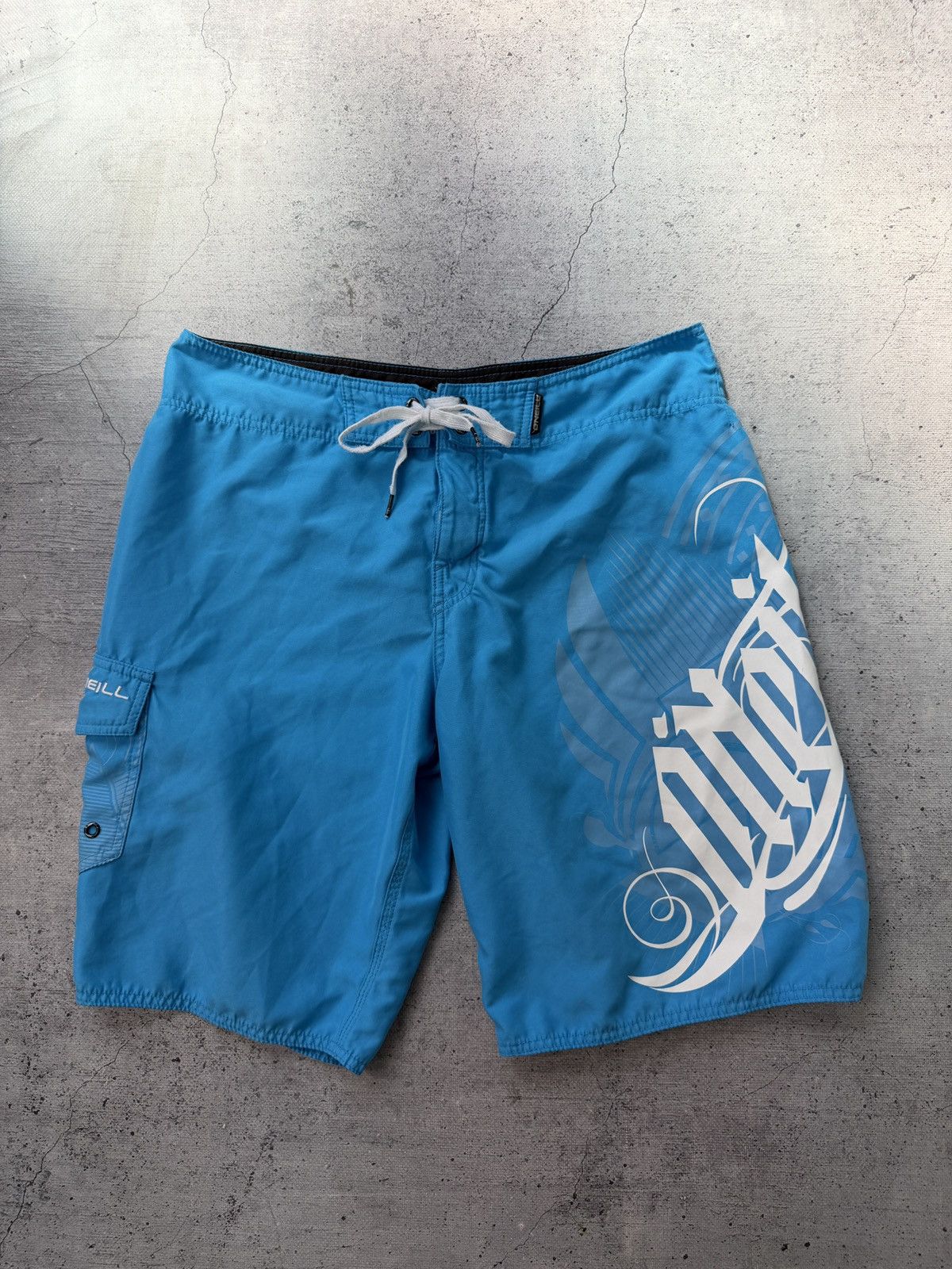 O'Neill Vintage 90’s Oneill Surfwear Swim Shorts Cargo Shorts Size US 33 - 1 Thumbnail