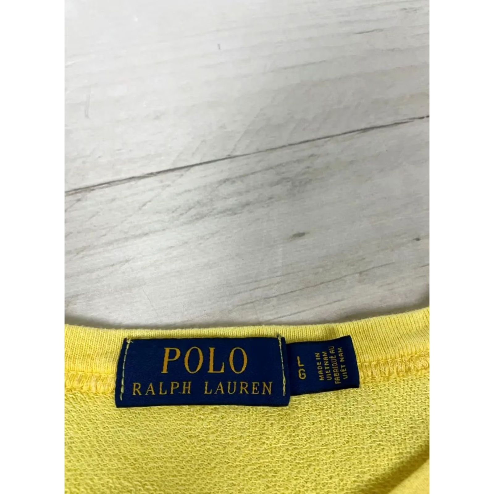 Polo Ralph Lauren Polo Ralph Lauren Sweatshirt Men SZ L Yellow Logo Old Money Solid Crew Neck Pullover Size US L / EU 52-54 / 3 - 4 Thumbnail