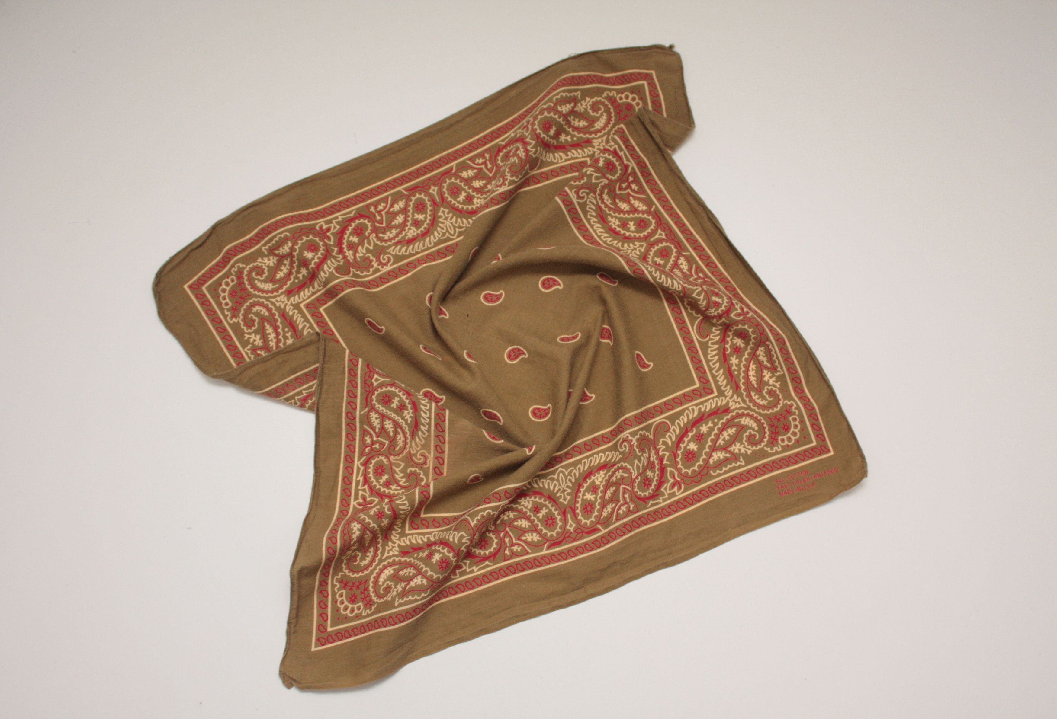 Vintage Paislee Made in USA Handkerchief / Neckerchief RN13960 Size ONE SIZE - 3 Thumbnail